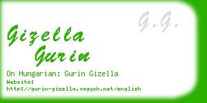 gizella gurin business card